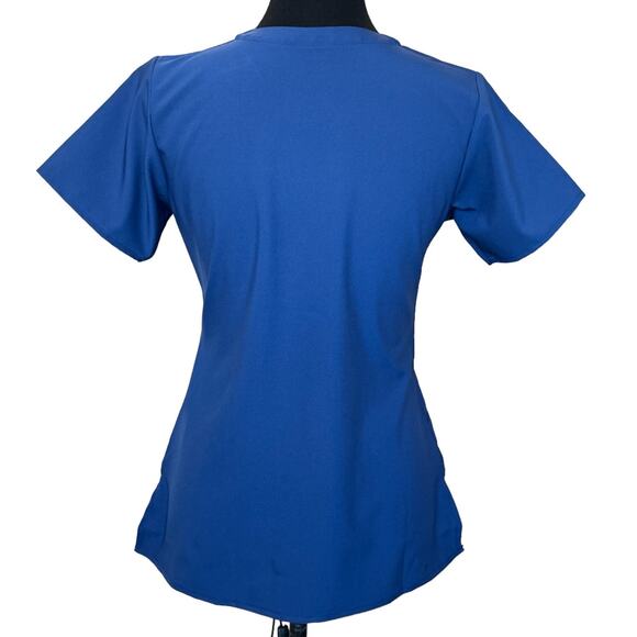 New ~ WONDER WINK W123 ~   Stylized V-Neck Scrub Top Size XS - Picture 5 of 11
